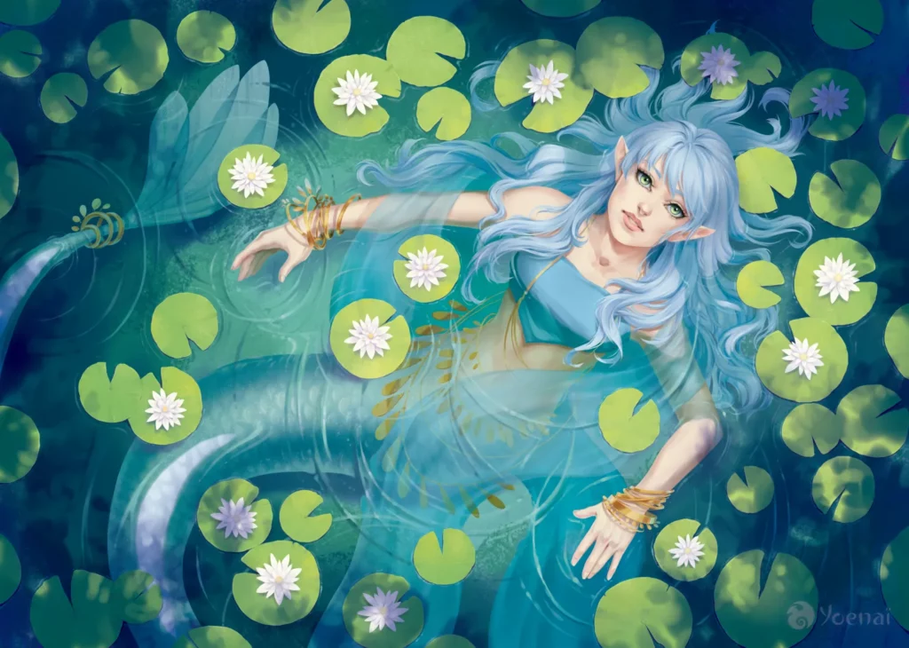 Siren lotus pond by Yoenai